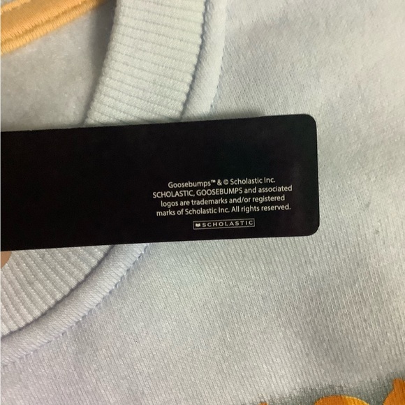 NWT Adult Goosebumps Sloppy The Dummy blue Crewneck Sweatshirt Size XS - Picture 7 of 10